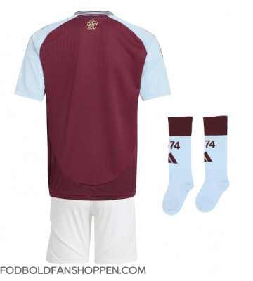 Aston Villa Hjemmebanetrøje Børn 2024-25 Kortærmet (+ Korte bukser)